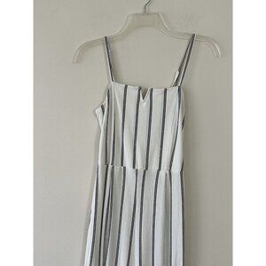 Bershka Women's Black White Stripe Jumpsuit  Size S Summer Vacation Wide Leg